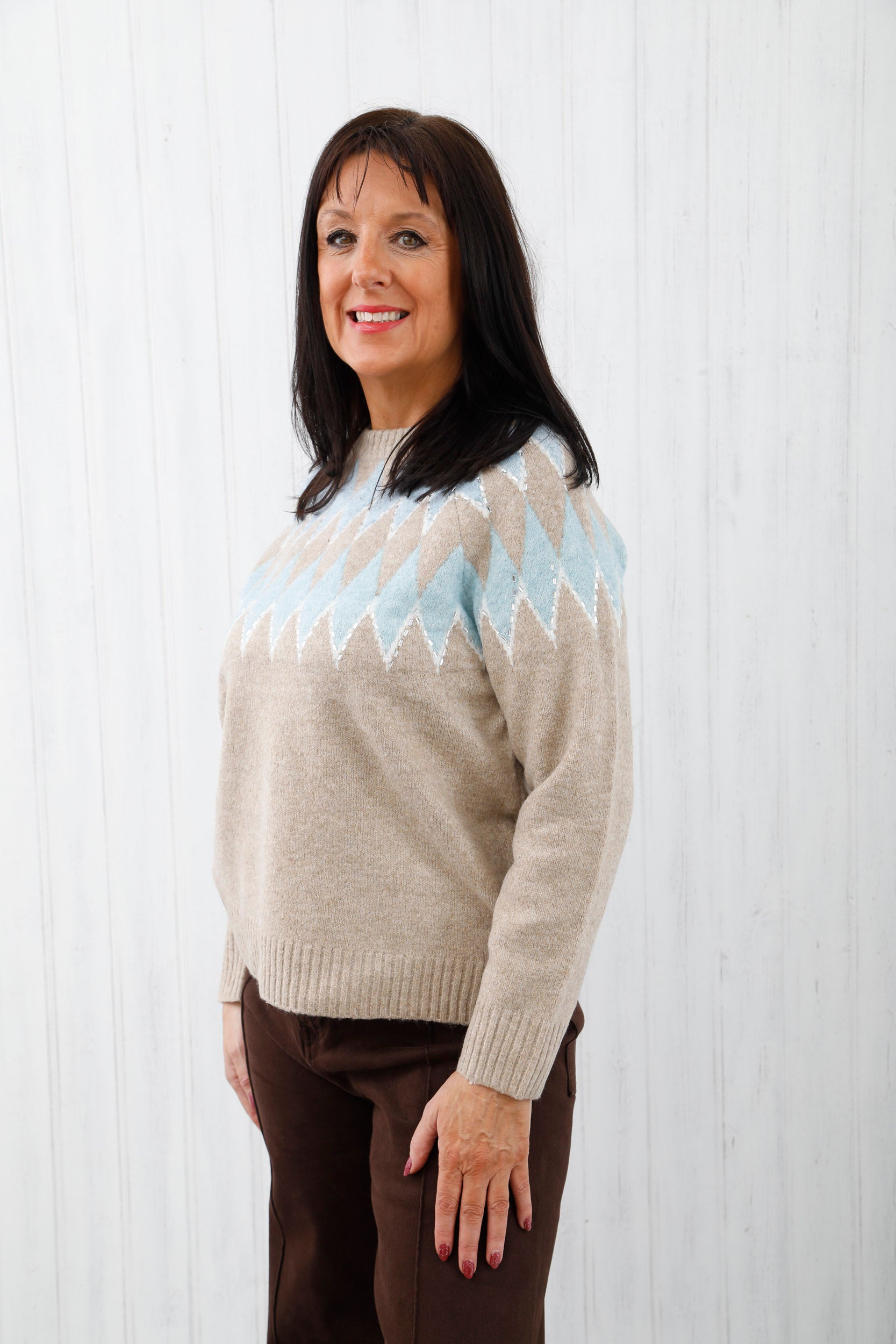 The Alpine Knit Jumper Beige
