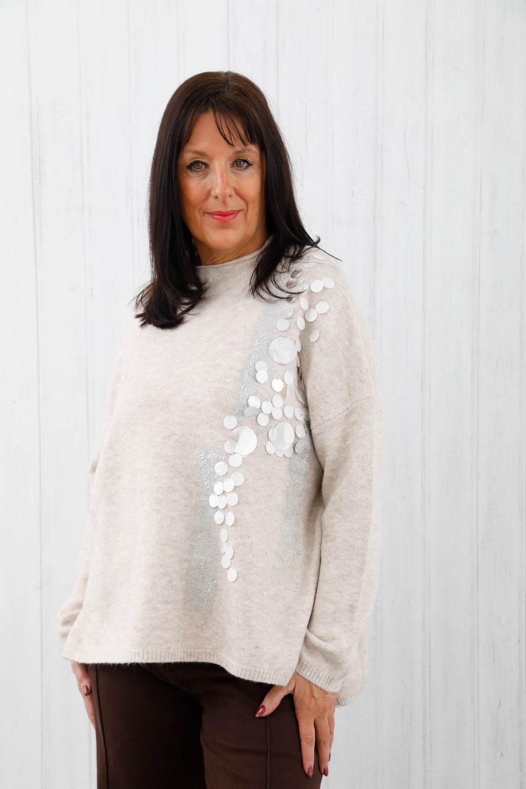 The Illuminate Jumper Beige