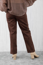 The Archer Suede Trousers Chocolate