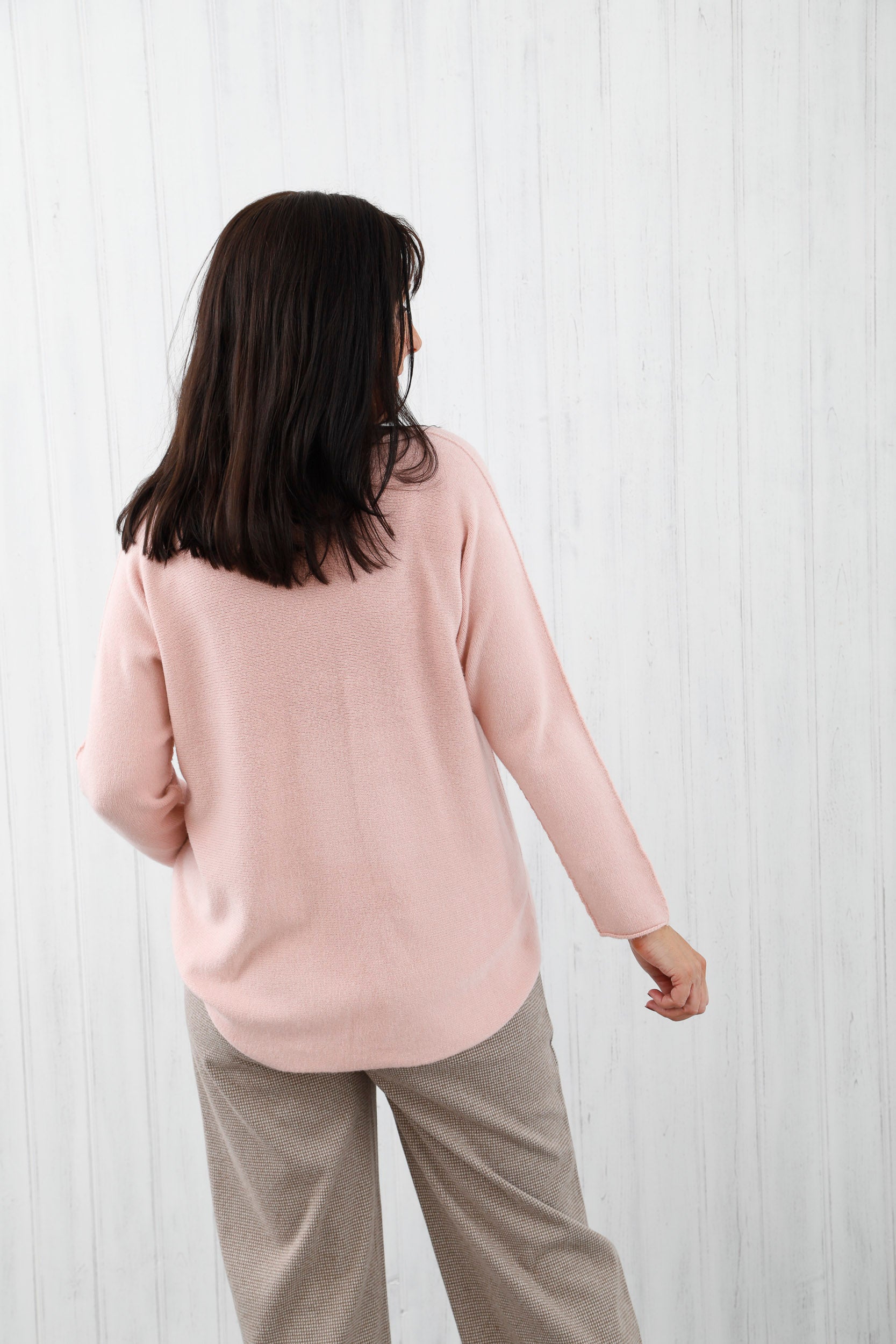 The Core Knit Jumper Baby Pink