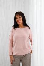 The Core Knit Jumper Baby Pink