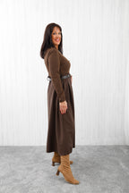 The Aria Dress Chocolate