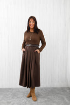 The Aria Dress Chocolate