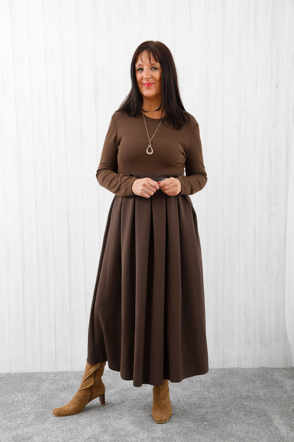 The Aria Dress Chocolate