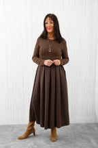 The Aria Dress Chocolate