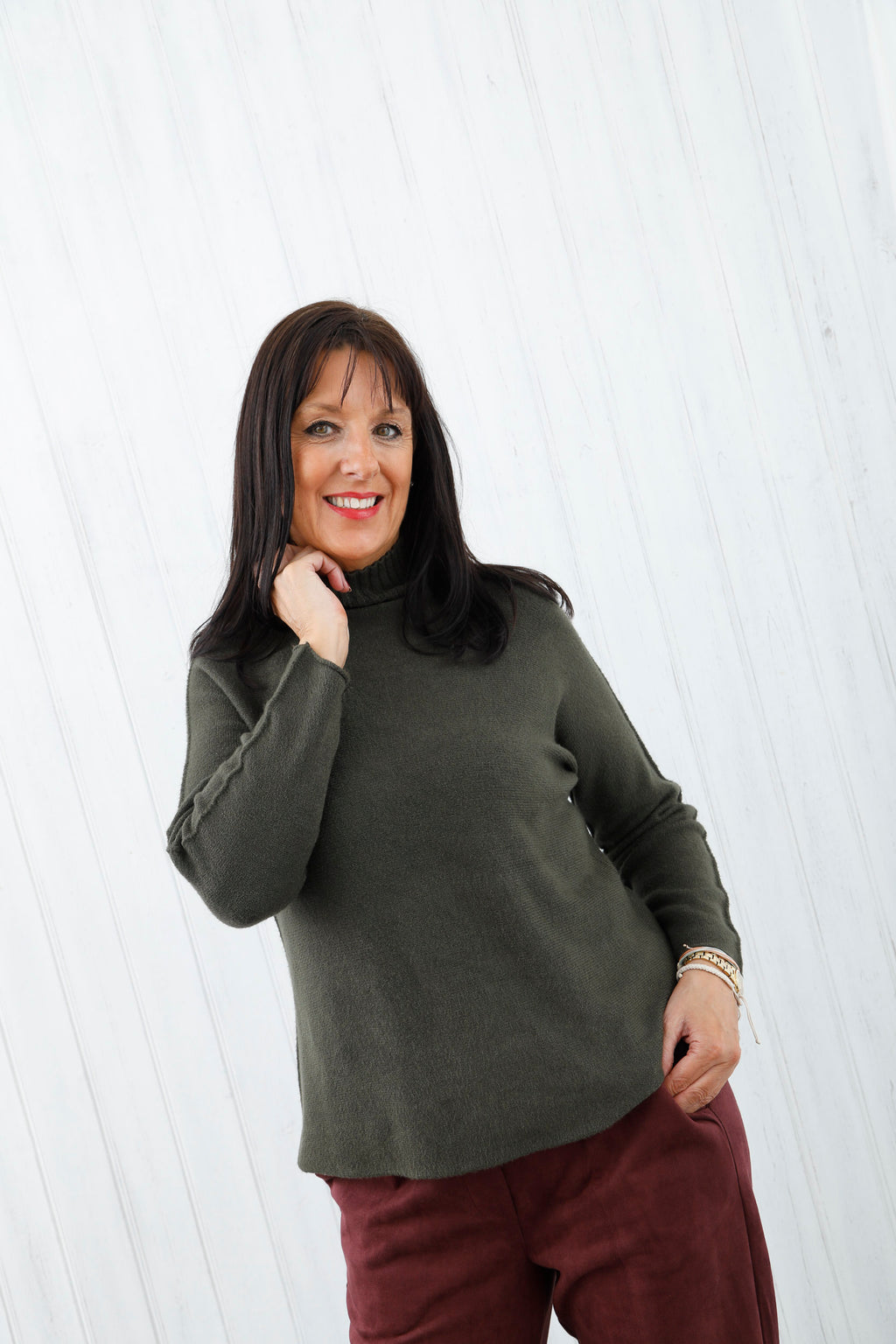 The Refine Knit Jumper Khaki