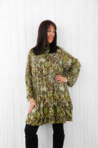 Evoke Frill Dress Kiwi