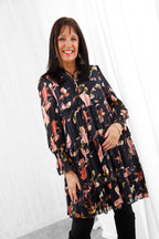 Empire Chiffon Dress Black