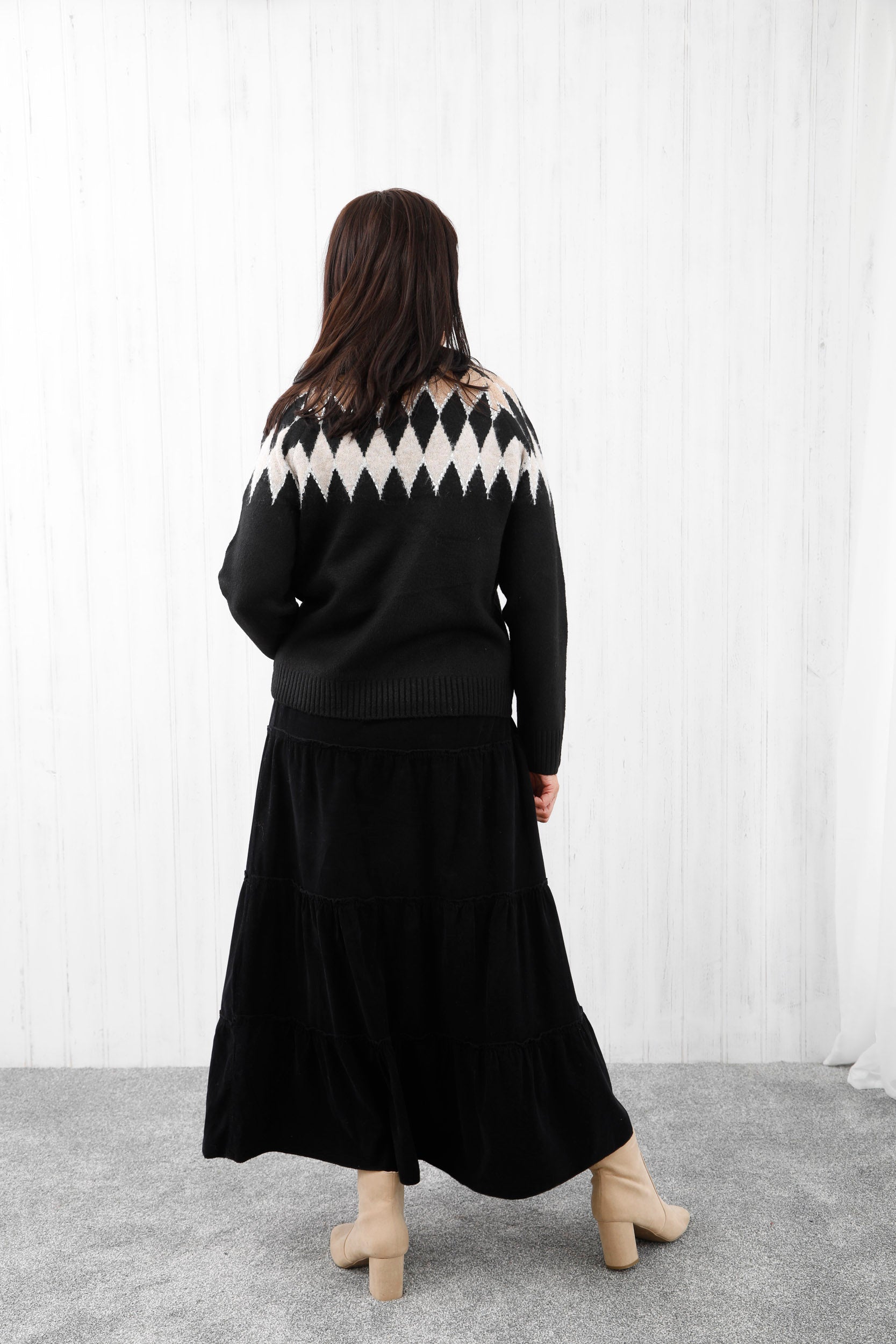 The Alpine Knit Jumper Black