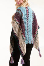 Boho Tassel Poncho