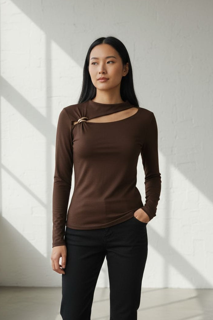 Galaxy Gold Buckle Top