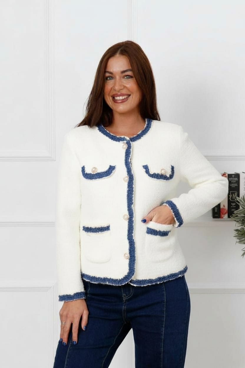 Chelsea Denim Structured Jacket