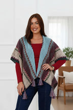 Boho Tassel Poncho