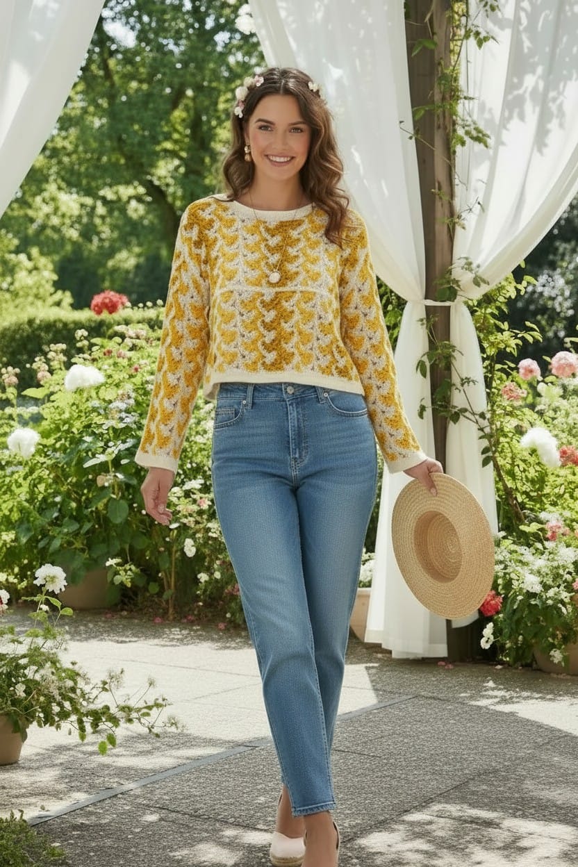 Florence crochet Top Lemon