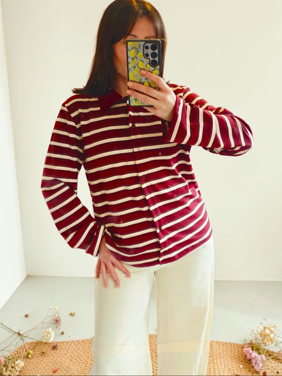 The Mercer Stripe Burgundy