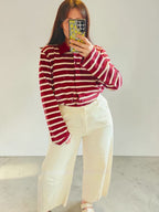 The Mercer Stripe Burgundy
