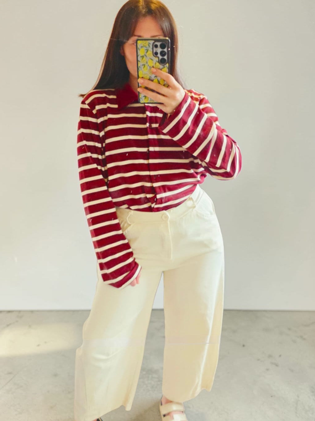 The Mercer Stripe Burgundy