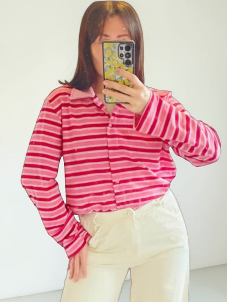 The Mercer Stripe Top Pink Dreams