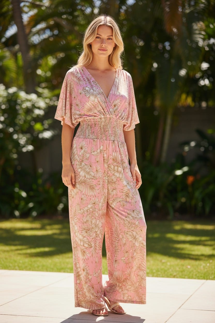 Mia Gold Fleck Jumpsuit