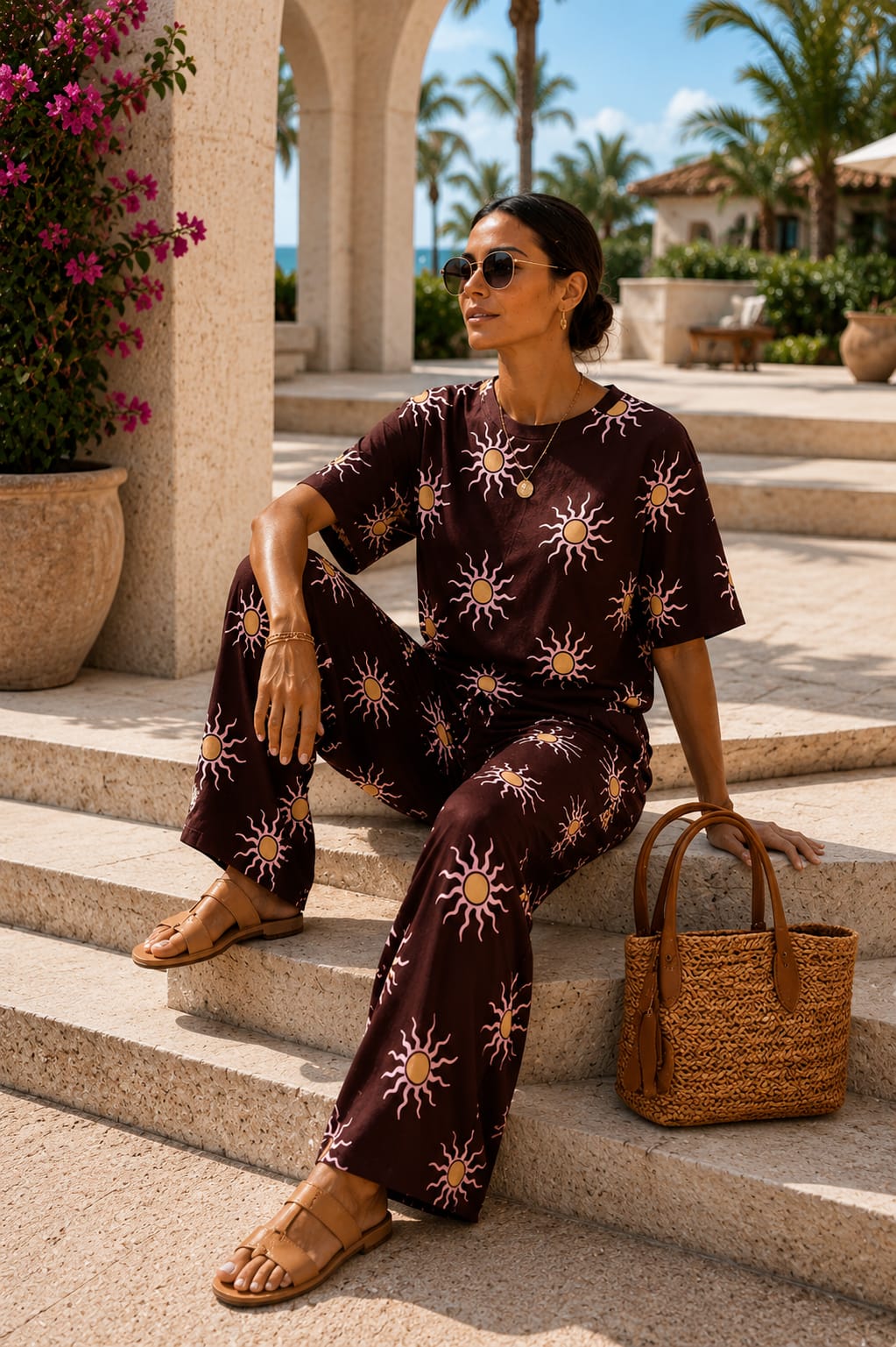 Ibiza Sun Co-Ord Chocolate
