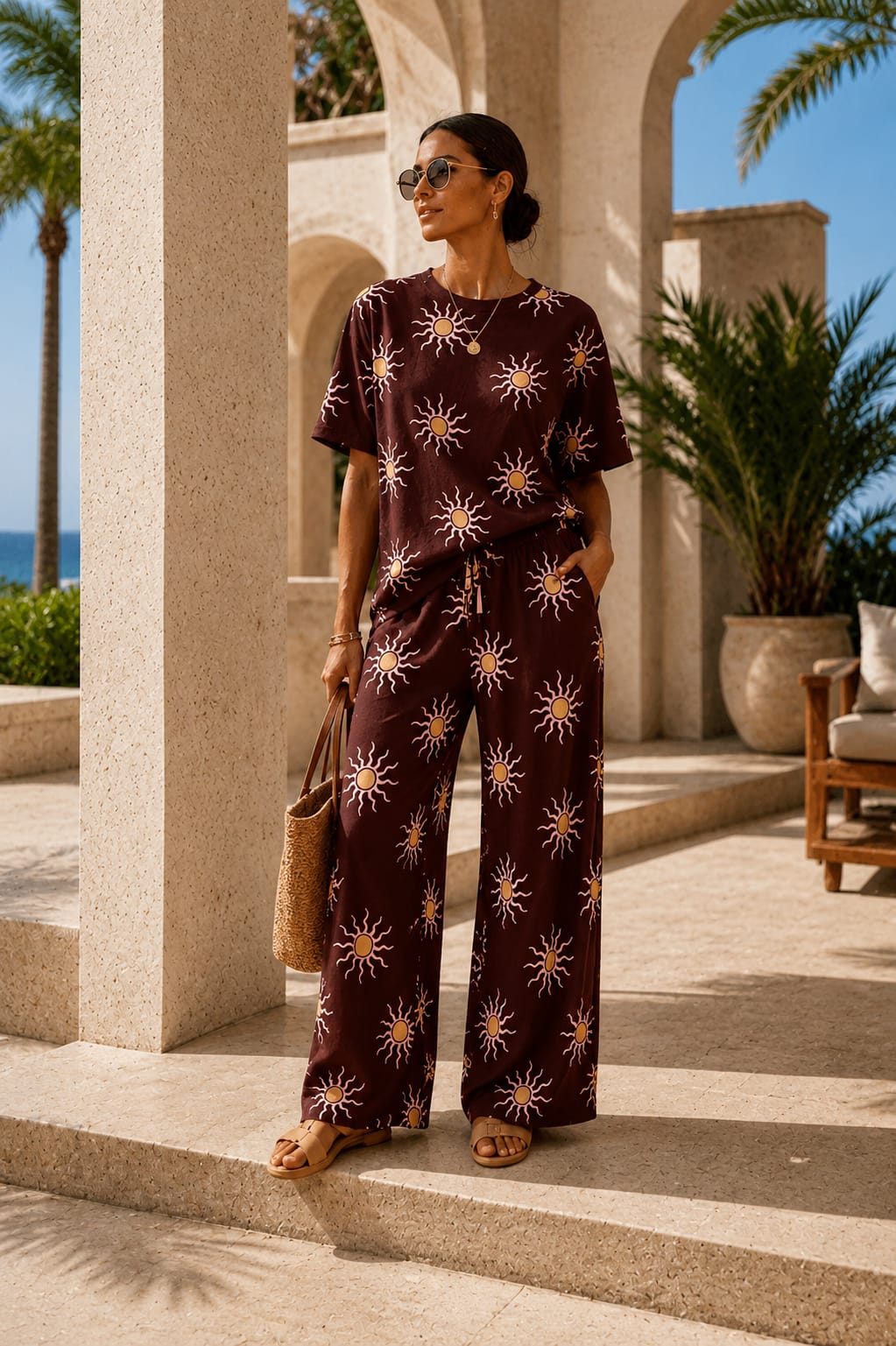 Ibiza Sun Co-Ord Chocolate