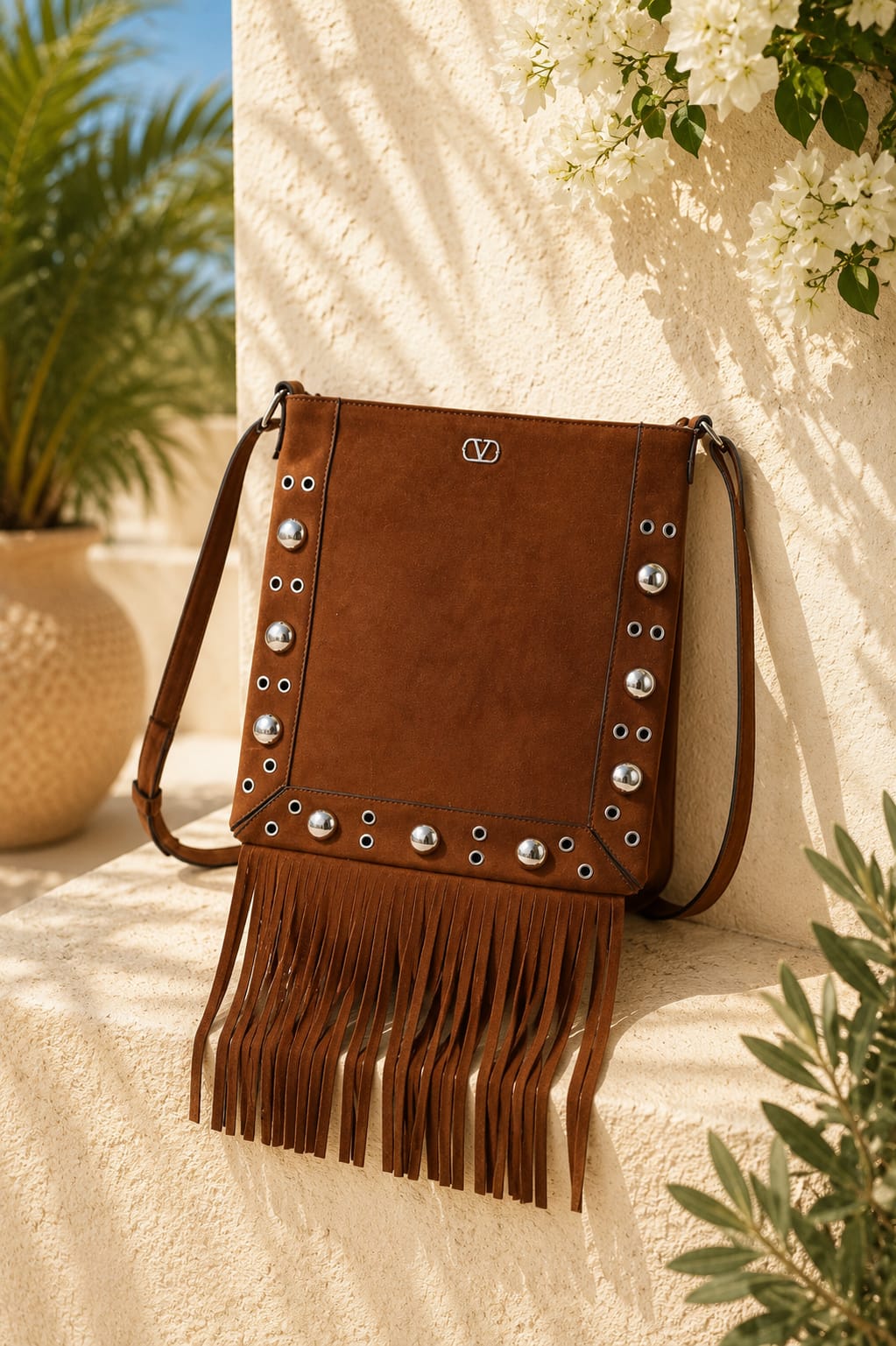 The Canyon Fringe Bag Chocolate