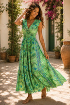 Ibiza Oasis Dress Lime