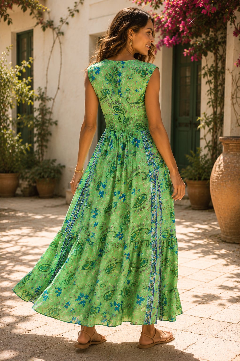 Ibiza Oasis Dress Lime