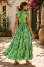 Ibiza Oasis Dress Lime