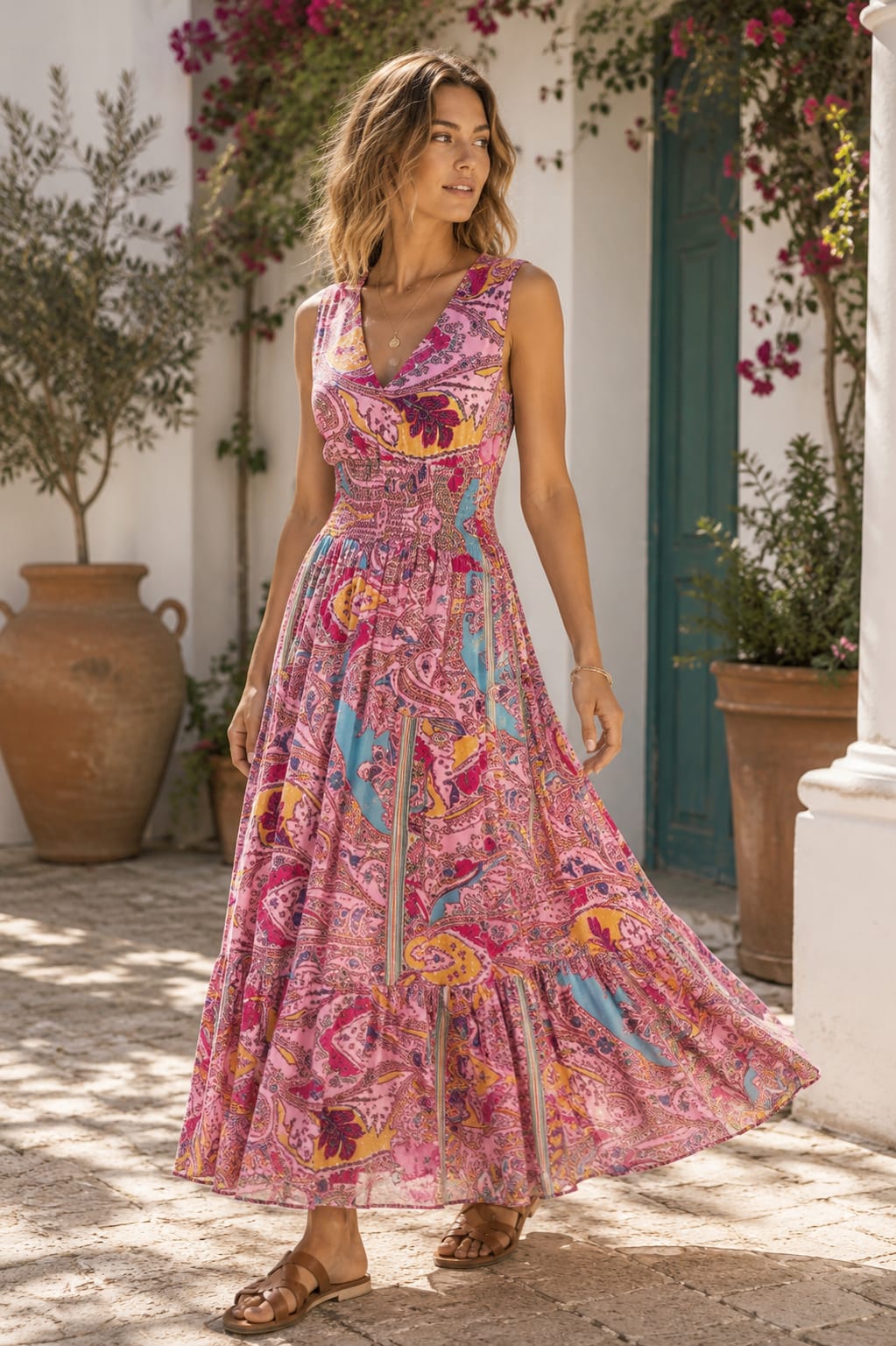 Island Muse Dress Pink
