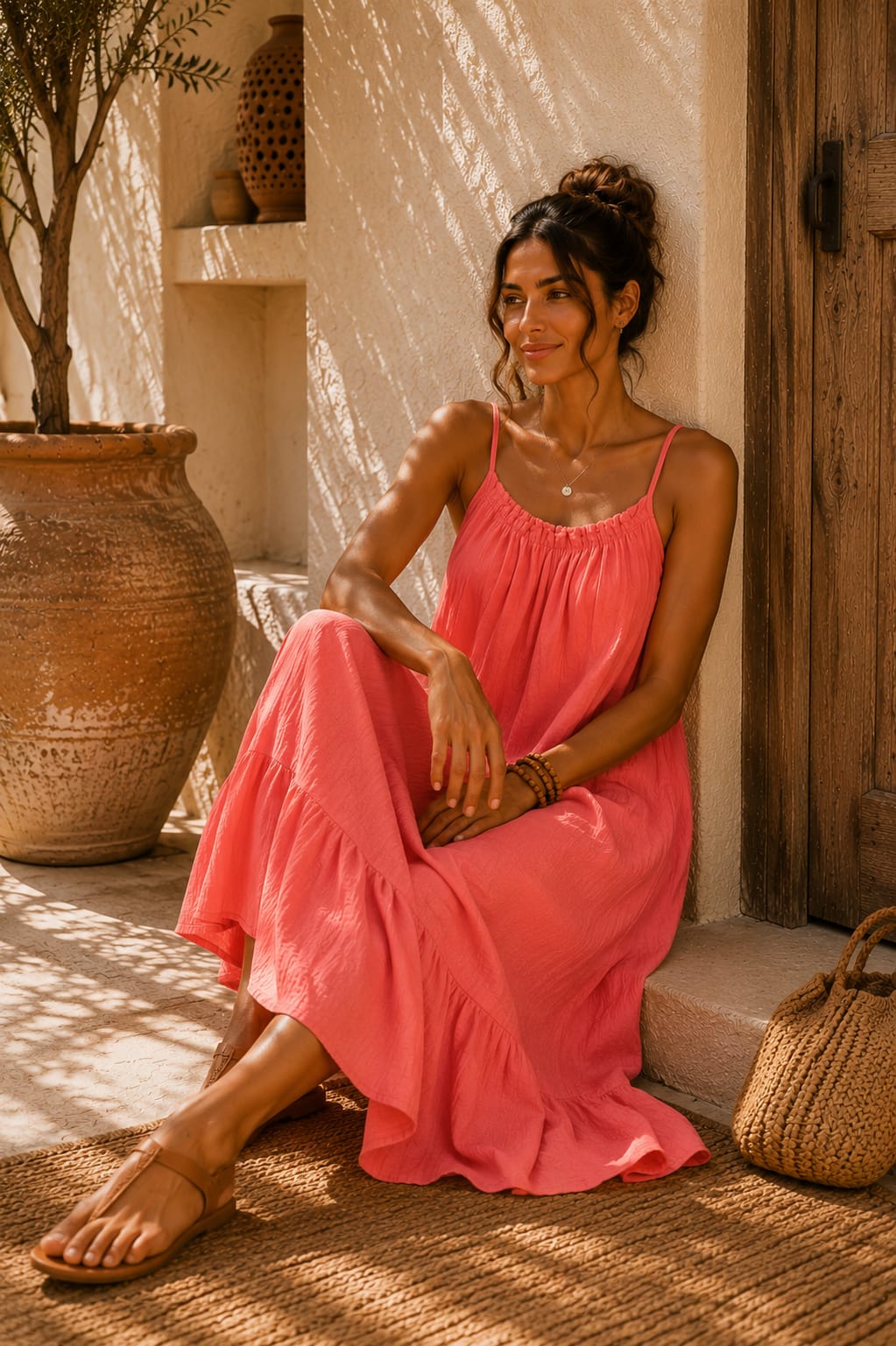 The Paloma Dress Coral