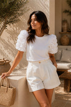 Classic Puff Sleeve T Shirt