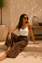 Bali Bandana Trousers Chocolate