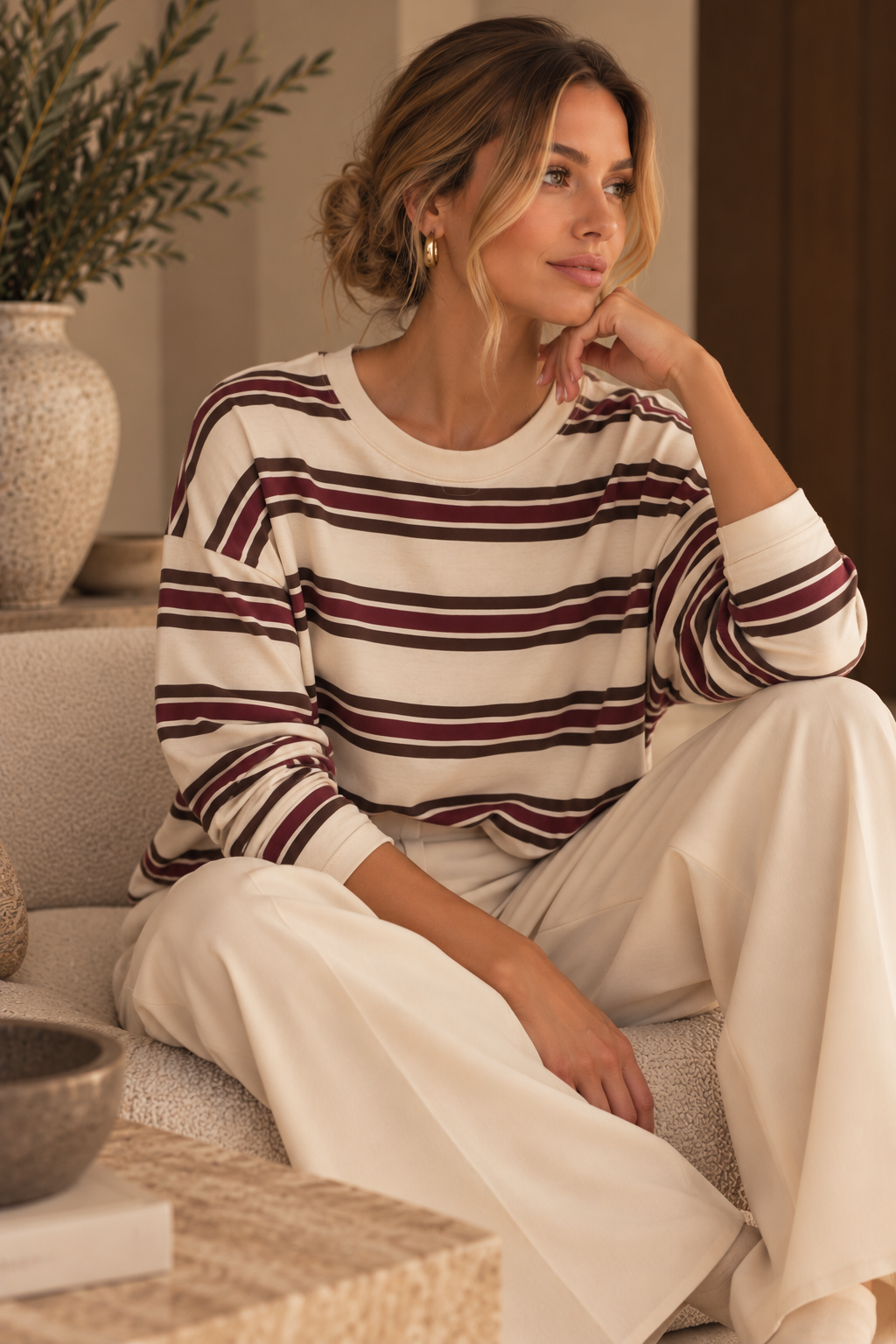 The Alba Stripe Top