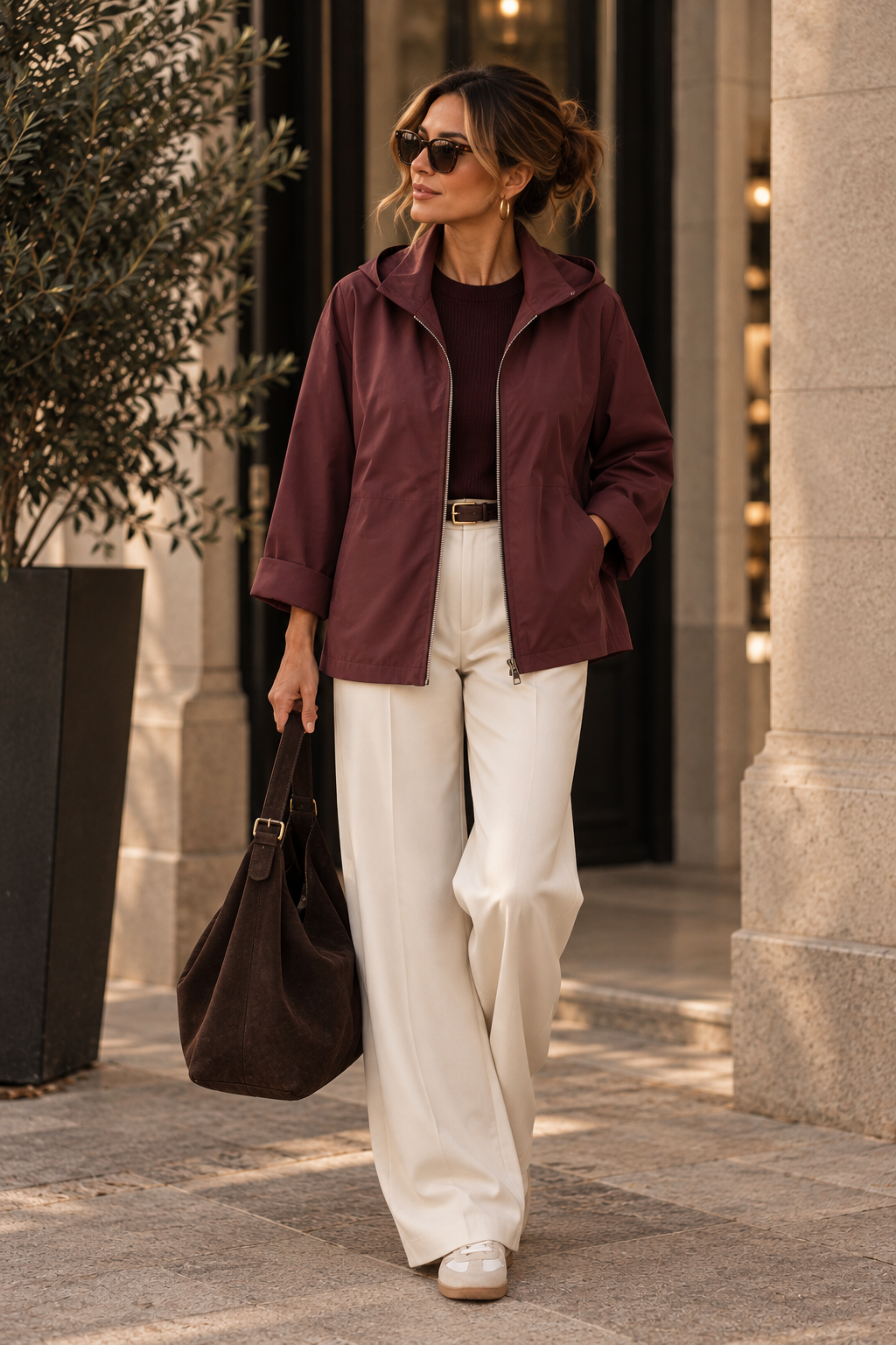 The Darcy Jacket Burgundy