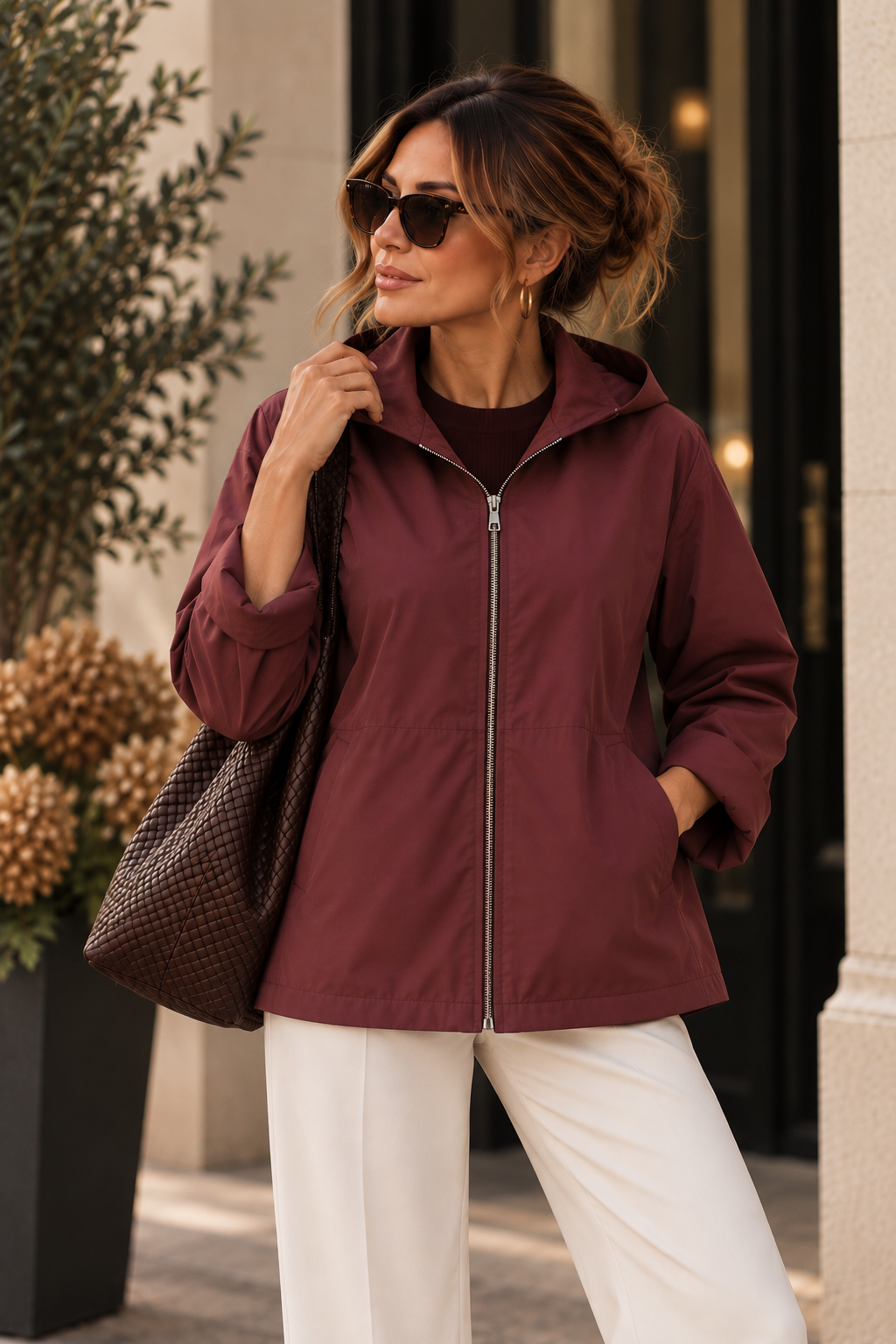 The Darcy Jacket Burgundy