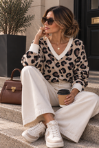 Gia Leopard Knit Jumper