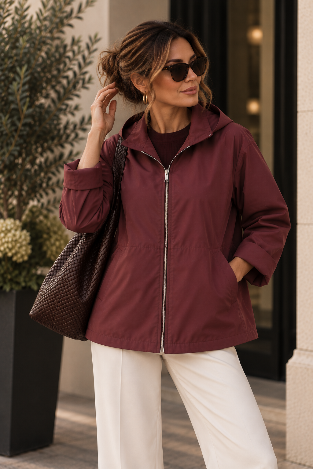 The Darcy Jacket Burgundy